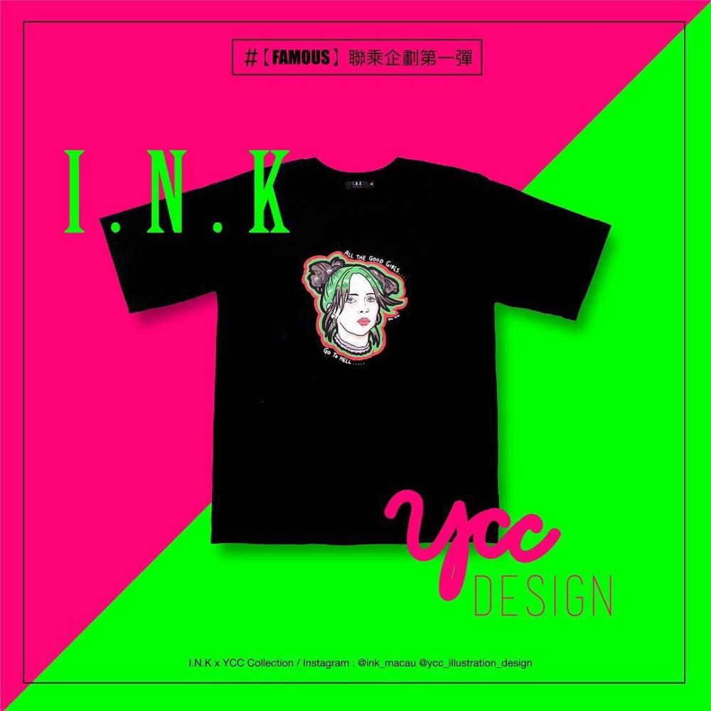 I.N.K和插畫家YCC合作推出的「FAMOUS」限量系列T-shirt男女皆宜。（品牌提供）.jpg